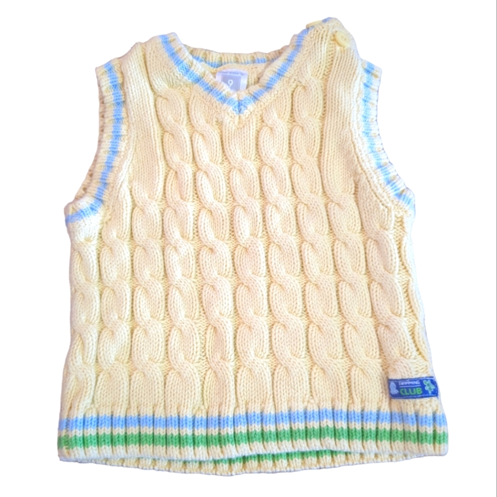 🍁2/$7🍁 CARTER'S Bright Yellow Knit Sweater Vest
